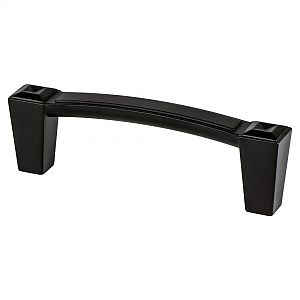 Berenson Connections 3" (76mm) Center-to-Center Cabinet Pull (Matte Black)