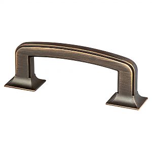 Berenson Hearthstone 3" (76mm) Center-to-Center Cabinet Pull (Verona Bronze)