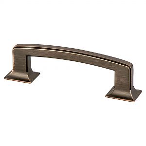 Berenson Hearthstone 3-3/4" (96mm) Center-to-Center Cabinet Pull (Verona Bronze)
