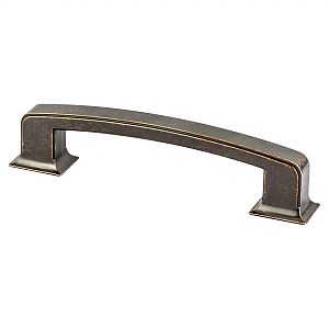 Berenson Hearthstone 6" (152mm) Center-to-Center Cabinet Pull (Weathered Verona Bronze)