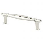 Berenson Dierdra 3-3/4" (96mm) Center-to-Center Cabinet Pull (Polished Nickel)