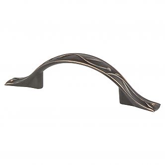 Berenson Art Nouveau 3" (76mm) Center-to-Center and 3-1/2" (89mm) Center-to-Center Cabinet Pull (Verona Bronze)
