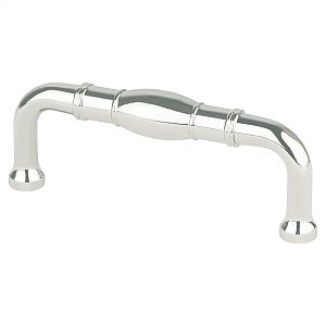 Berenson Polished Nickel 3" (76mm) Center-to-Center Cabinet Pull (Polished Nickel)