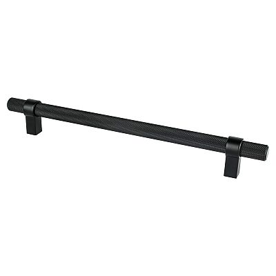 Berenson Radial Reign 8-13/16" (224mm) Center-to-Center Cabinet Pull (Matte Black)