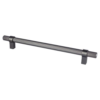 Berenson Radial Reign 8-13/16" (224mm) Center-to-Center Cabinet Pull (Slate)