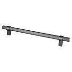 Berenson Radial Reign 8-13/16" (224mm) Center-to-Center Cabinet Pull (Slate)