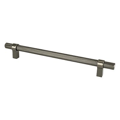 Berenson Radial Reign 8-13/16" (224mm) Center-to-Center Cabinet Pull (Black Nickel)