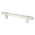 Berenson Rivet Rebel 5" (128mm) Center-to-Center Cabinet Pull (Brushed Nickel)