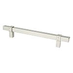 Berenson Rivet Rebel 6-5/16" (160mm) Center-to-Center Cabinet Pull (Brushed Nickel)