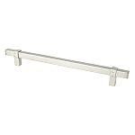 Berenson Rivet Rebel 8-13/16" (224mm) Center-to-Center Cabinet Pull (Brushed Nickel)