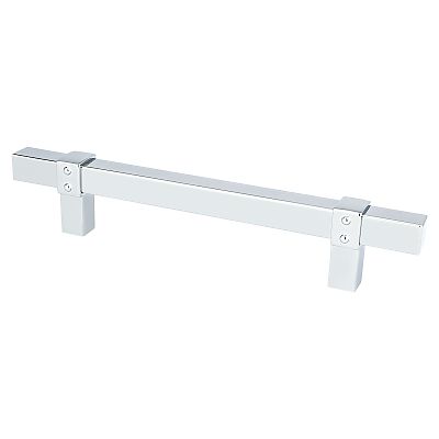 Berenson Rivet Rebel 5" (128mm) Center-to-Center Cabinet Pull (Polished Chrome)