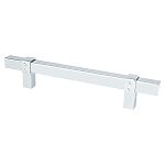 Berenson Rivet Rebel 5" (128mm) Center-to-Center Cabinet Pull (Polished Chrome)