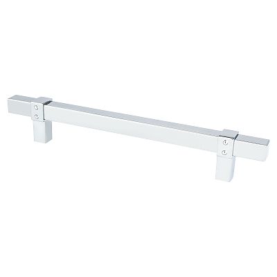 Berenson Rivet Rebel 6-5/16" (160mm) Center-to-Center Cabinet Pull (Polished Chrome)