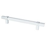 Berenson Rivet Rebel 6-5/16" (160mm) Center-to-Center Cabinet Pull (Polished Chrome)