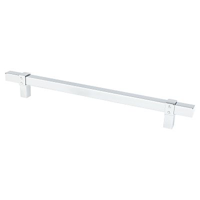 Berenson Rivet Rebel 8-13/16" (224mm) Center-to-Center Cabinet Pull (Polished Chrome)
