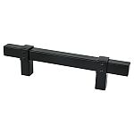 Berenson Rivet Rebel 3-3/4" (96mm) Center-to-Center Cabinet Pull (Matte Black)