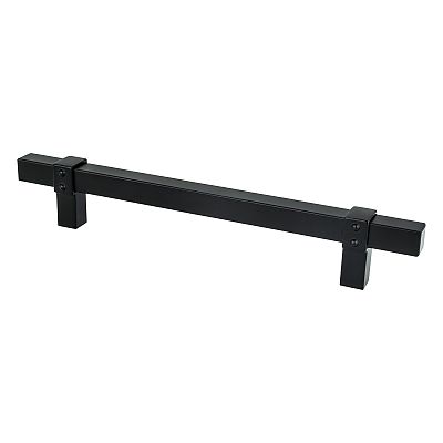 Berenson Rivet Rebel 6-5/16" (160mm) Center-to-Center Cabinet Pull (Matte Black)
