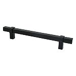 Berenson Rivet Rebel 6-5/16" (160mm) Center-to-Center Cabinet Pull (Matte Black)