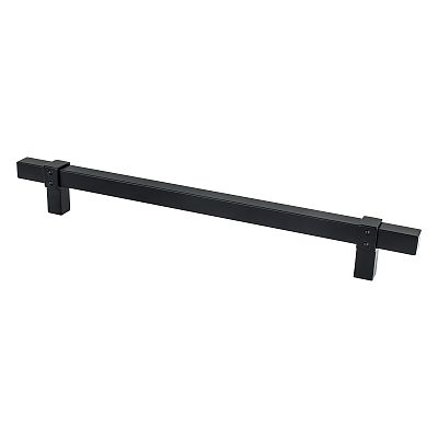Berenson Rivet Rebel 8-13/16" (224mm) Center-to-Center Cabinet Pull (Matte Black)
