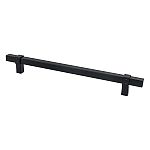 Berenson Rivet Rebel 8-13/16" (224mm) Center-to-Center Cabinet Pull (Matte Black)