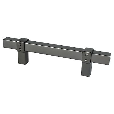 Berenson Rivet Rebel 3-3/4" (96mm) Center-to-Center Cabinet Pull (Slate)