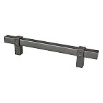 Berenson Rivet Rebel 5" (128mm) Center-to-Center Cabinet Pull (Slate)