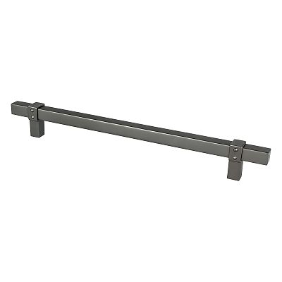 Berenson Rivet Rebel 8-13/16" (224mm) Center-to-Center Cabinet Pull (Slate)
