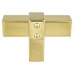 Berenson Rivet Rebel 2" (51mm) Cabinet Knob (Modern Brushed Gold)