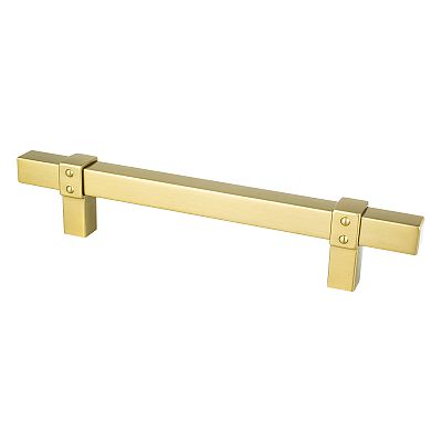 Berenson Rivet Rebel 5" (128mm) Center-to-Center Cabinet Pull (Modern Brushed Gold)