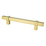 Berenson Rivet Rebel 5" (128mm) Center-to-Center Cabinet Pull (Modern Brushed Gold)