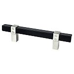 Berenson Rivet Rebel 3-3/4" (96mm) Center-to-Center Cabinet Pull (Matte Black and Brushed Nickel)