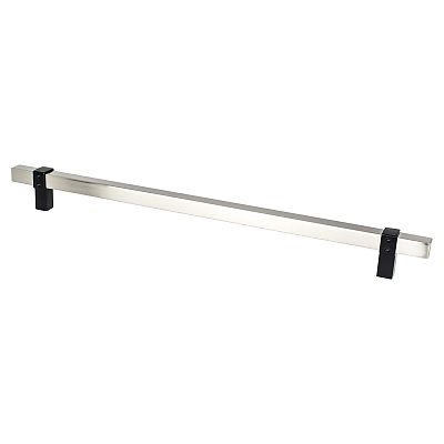 Berenson Rivet Rebel 12" (305mm) Center-to-Center Appliance Pull (Brushed Nickel and Matte Black)