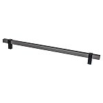 Berenson Rivet Rebel 12" (305mm) Center-to-Center Appliance Pull (Slate and Matte Black)