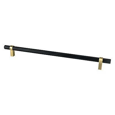 Berenson Radial Reign 18" (457mm) Center-to-Center Appliance Pull (Matte Black/Modern Brushed Gold)