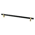 Berenson Radial Reign 18" (457mm) Center-to-Center Appliance Pull (Matte Black/Modern Brushed Gold)