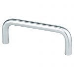 Berenson Zurich 3" (76mm) Center-to-Center Cabinet Wire Pull (Brushed Chrome)