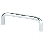 Berenson Zurich 3-1/2" (89mm) Center-to-Center Cabinet Wire Pull (Polished Chrome)