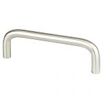 Berenson Zurich 3-1/2" (89mm) Center-to-Center Cabinet Wire Pull (Brushed Nickel)