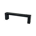 Berenson Roque 3-3/4" (96mm) Center-to-Center Cabinet Pull (Matte Black)