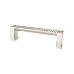 Berenson Roque 3-3/4" (96mm) Center-to-Center Cabinet Pull (Brushed Nickel)