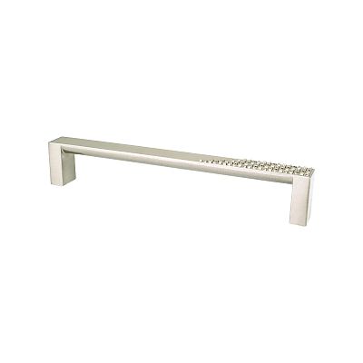 Berenson Roque 6-5/16" (160mm) Center-to-Center Cabinet Pull (Brushed Nickel)