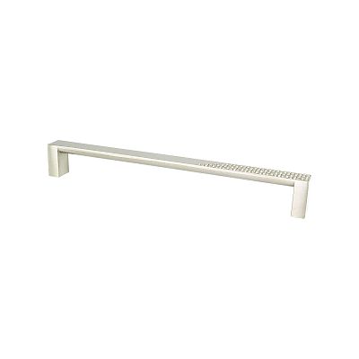 Berenson Roque 8-13/16" (224mm) Center-to-Center Cabinet Pull (Brushed Nickel)