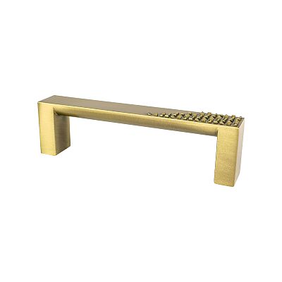 Berenson Roque 3-3/4" (96mm) Center-to-Center Cabinet Pull (Modern Brushed Gold)