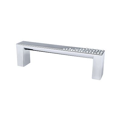 Berenson Roque 3-3/4" (96mm) Center-to-Center Cabinet Pull (Polished Chrome)