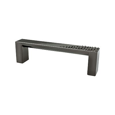 Berenson Roque 3-3/4" (96mm) Center-to-Center Cabinet Pull (Black Nickel)