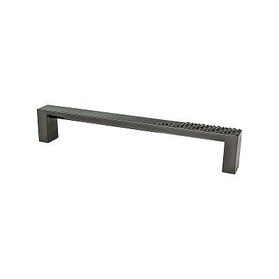 Berenson Roque 6-5/16" (160mm) Center-to-Center Cabinet Pull (Black Nickel)