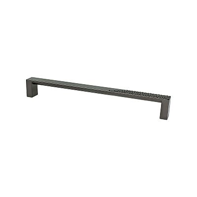 Berenson Roque 8-13/16" (224mm) Center-to-Center Cabinet Pull (Black Nickel)