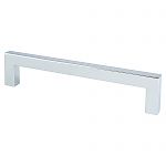 Berenson Advantage Plus 5" (128mm) Center-to-Center Square Cabinet Pull (Polished Chrome)