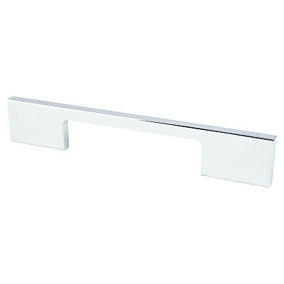 Berenson Advantage Plus 3-3/4" (96mm) Center-to-Center Rectangle Cabinet Pull (Polished Chrome)