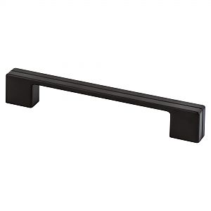 Berenson Skyline 6-5/16" (160mm) Center-to-Center Cabinet Pull (Matte Black)